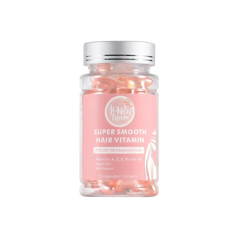 Heaven Bloom Hair Oil Capsules - Strengthen, Nourish, Repair, and Enhance Shine with Argan Oil and Silk Protein Haircare Restore Hydrate