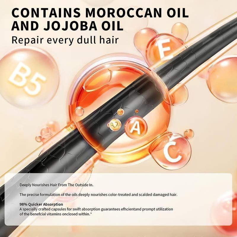 SEVICH Portable Unisex Colorful Hair Capsules Travel-Friendly Anti-Frizz Hair Oil Damaged Hair Repair Serum Leave-In Conditioner No Harsh Chemicals - Haircare Daily Edges