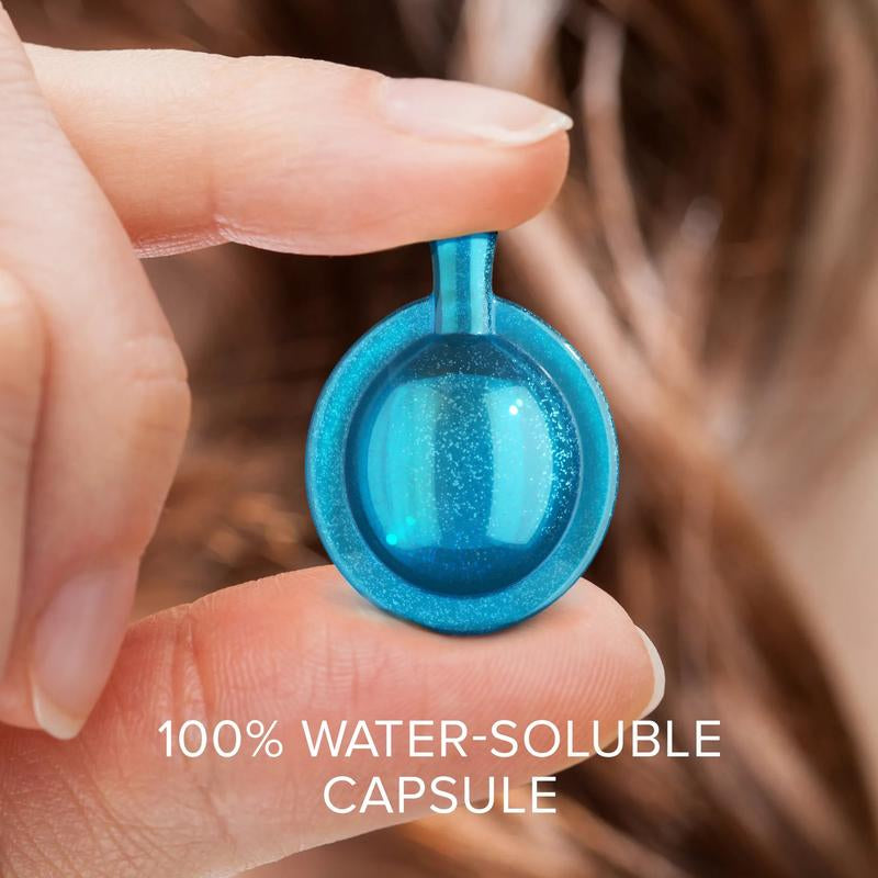 Keratin Hair Styling Serum Maree with Avocado Jojoba & Argan Oil for Frizzy Dry Hair - 30 Leave-In Capsules Moisturize Smooth & Protect Heat UV