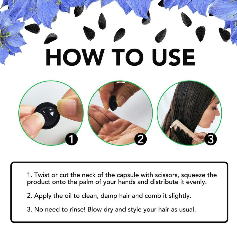 【New Arrival】Aliver Hair Repair Oil Capsules, 40 Leave-In Serum Capsules, Multivitamins Hair Treatment Oil Capsule