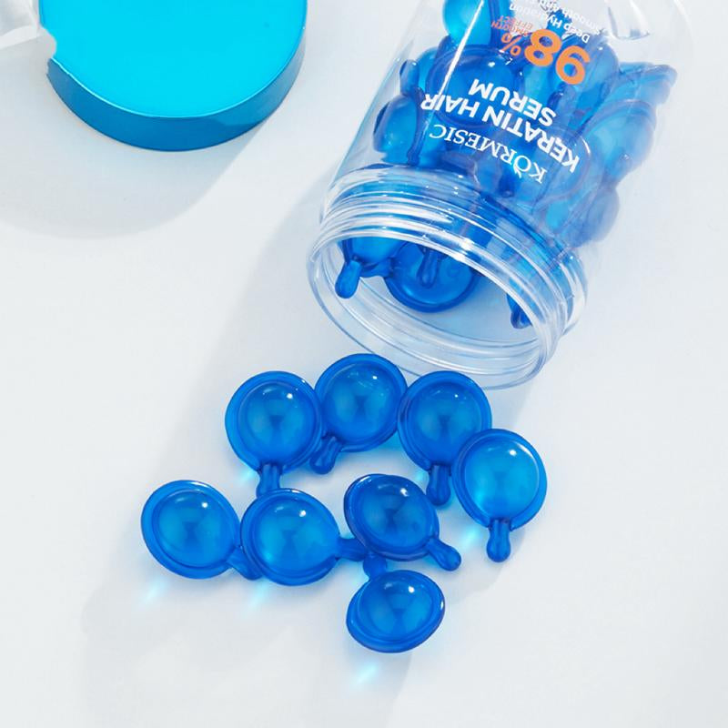 Hair Vitamin Serum Capsule,Hair Serum,No Rinse anti Frizz Conditioner with Argan Macadamia Avocado Oils,Vitamins A,C,E &Pro B5