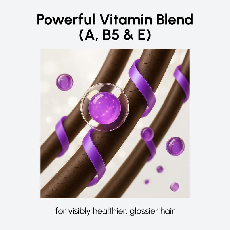 Keratin Hair Styling Serum Maree with Avocado Jojoba & Argan Oil for Frizzy Dry Hair - 30 Leave-In Capsules Moisturize Smooth & Protect Heat UV